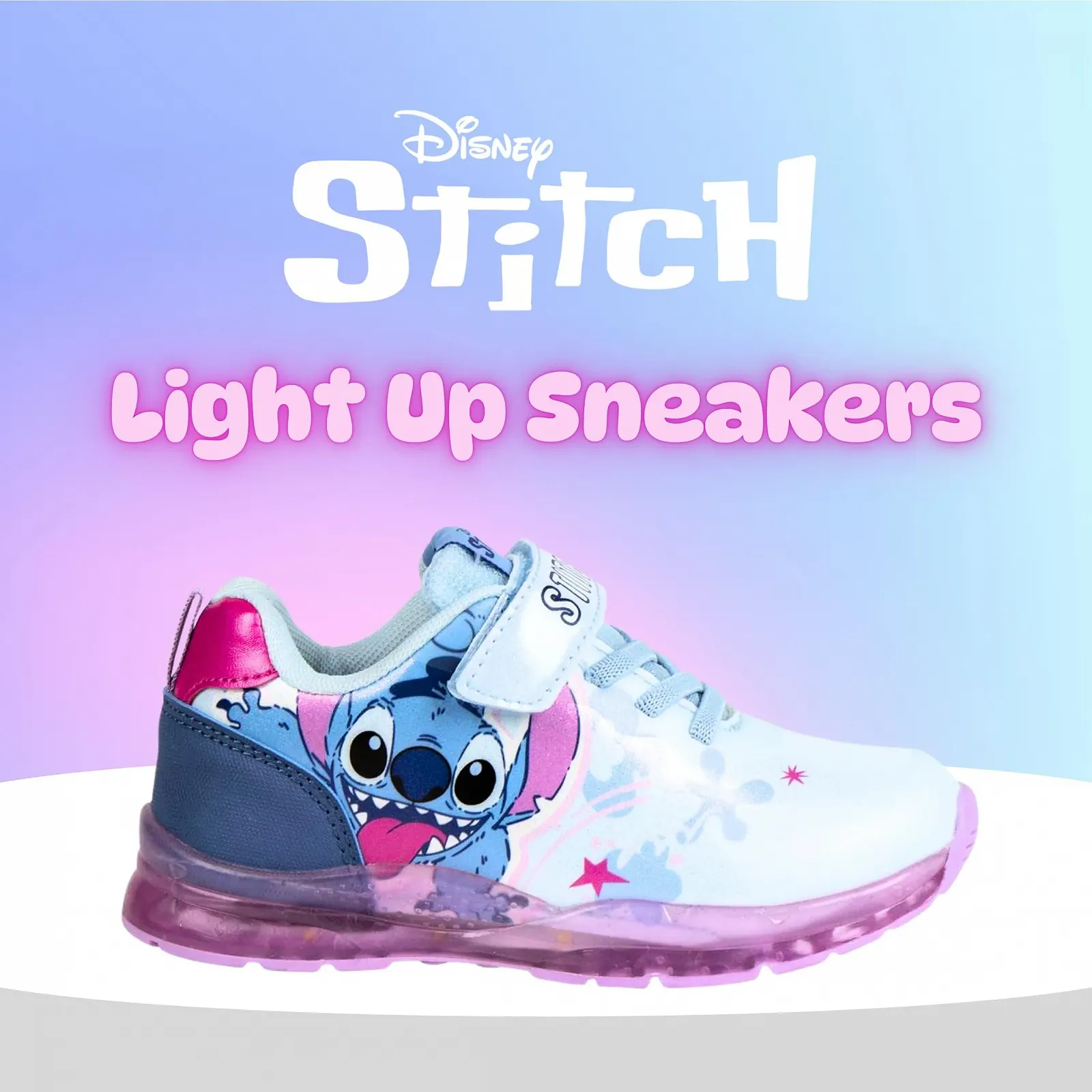 Кроссовки Disney Stitch для девочек, Детская Кроссовки с блестящим дизайном, Размеры EU 25-32, фото №2