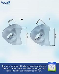 Разделитель для пальцев Hallux Valgus Bunion Correction Toe Straightener с кольцом для перекрывающих пальцев synthetic.ua - Фото 1