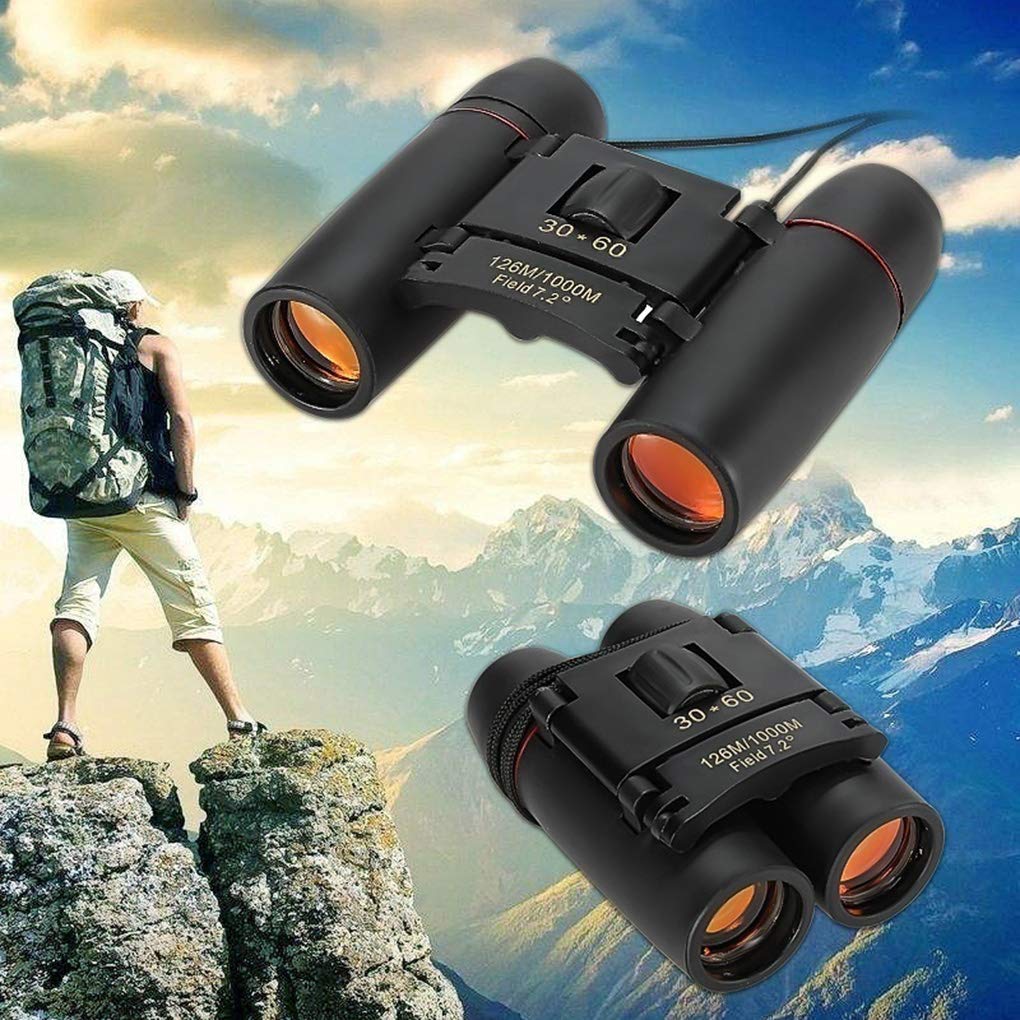 Набор Telescopic Plastic 30 x 60 cm Optical Binoculars Spotting Scopes Transparent Vision Telescopes Camping Accessories Focus Binoculars Red Film Black, фото №4