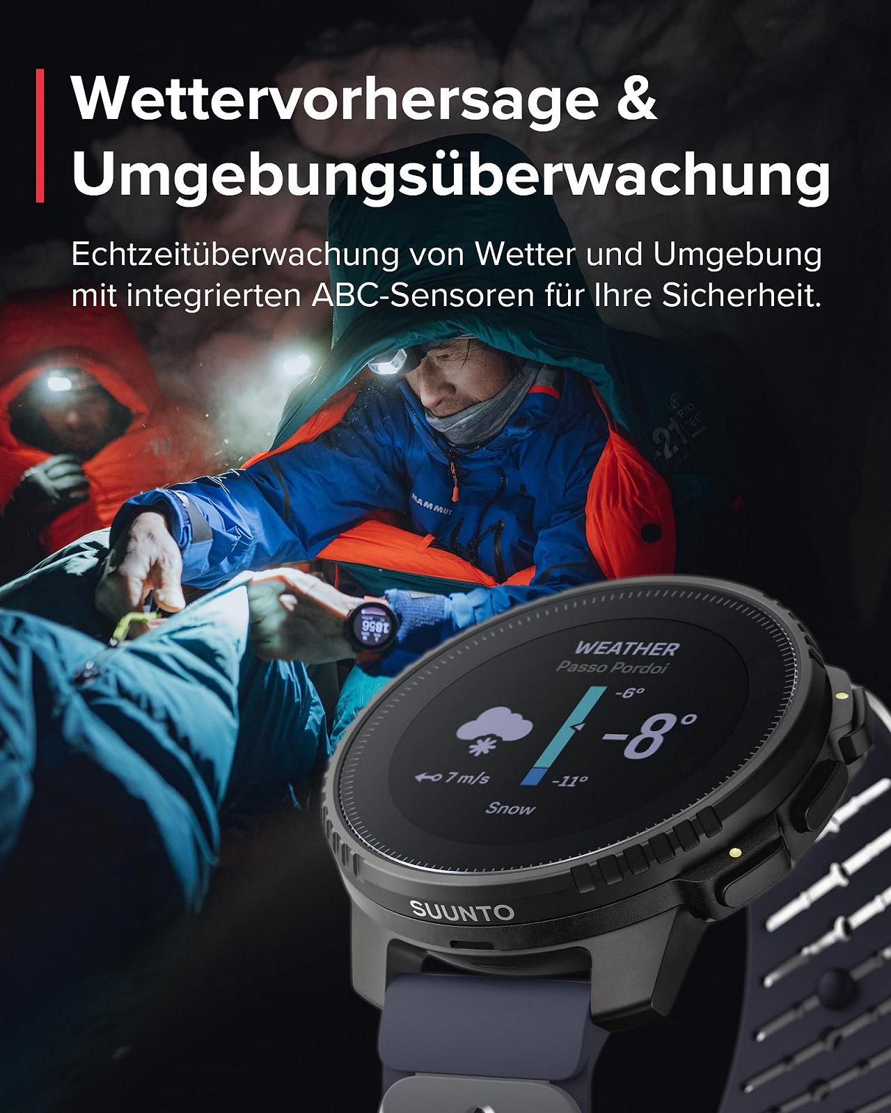Смарт-годинник GPS SUUNTO Vertical Abenteuer, двочастотний GPS, безкоштовні офлайн-карти, до 65 днів роботи від сонячної батареї, корпус протестовано на відповідність військовим стандартам, водонепроникність 100 м, фото №8