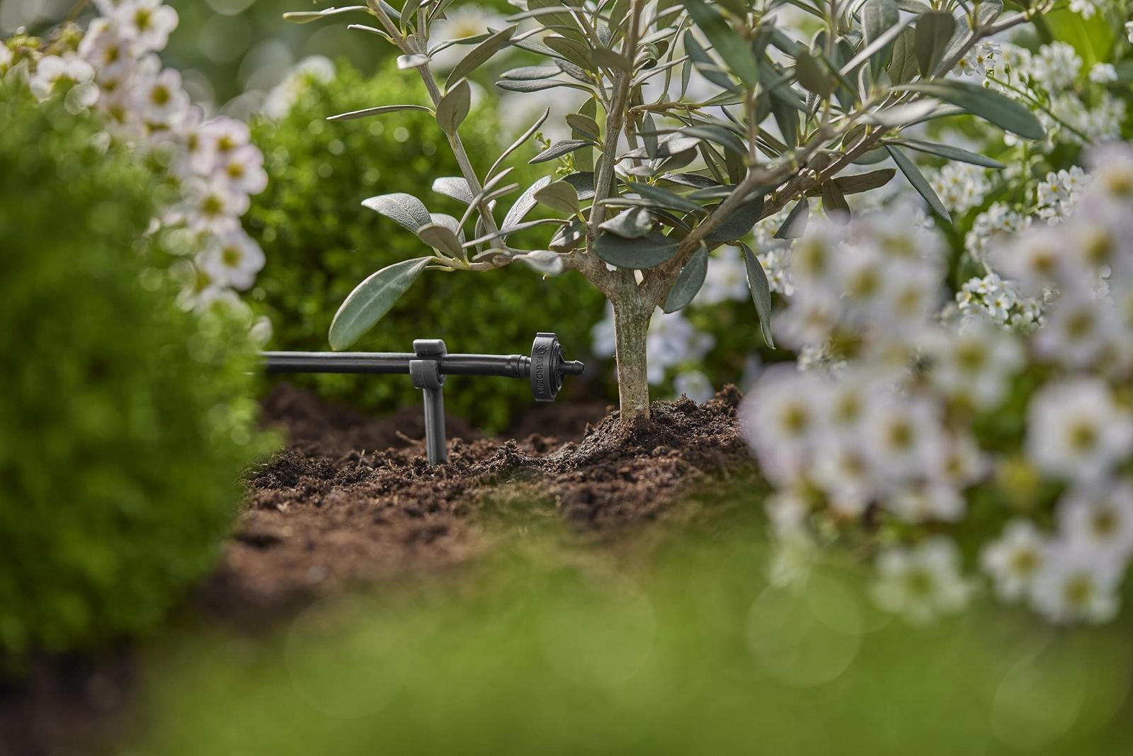 Крапельниця рядкова Gardena Micro-Drip System 2 л/год з регулюванням тиску (13302-20), фото №6