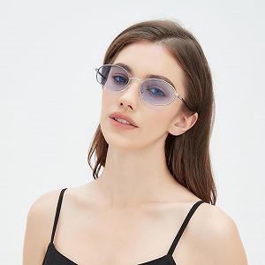 Сонцезахисні окуляри Retro Овальні Металева оправа для чоловіків та жінок QVKUUT synthetic.ua - Фото 1