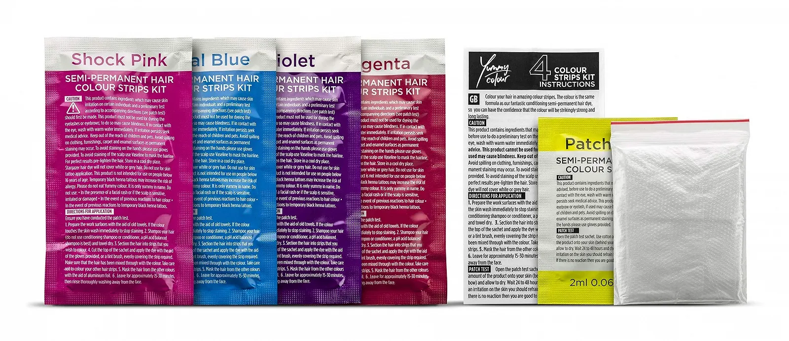 Набір для фарбування волосся Stargazer Semi-Permanent, 4 відтінки Yummy Colour, 40 мл, фото №4 Набір для фарбування волосся Stargazer Semi-Permanent, 4 відтінки Yummy Colour, 40 мл, фото №4