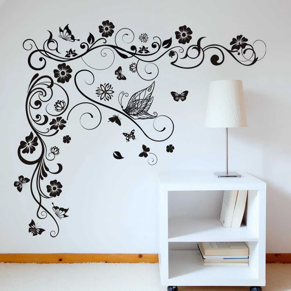 Наклейка на стену COVPAW Лоза Бабочки Цветы, фото №7