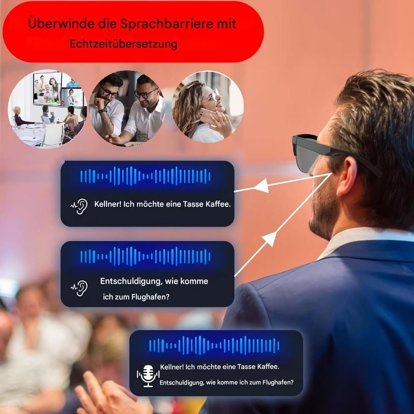 Окуляри для синхронного перекладу, Понад 100 мов, фото №8