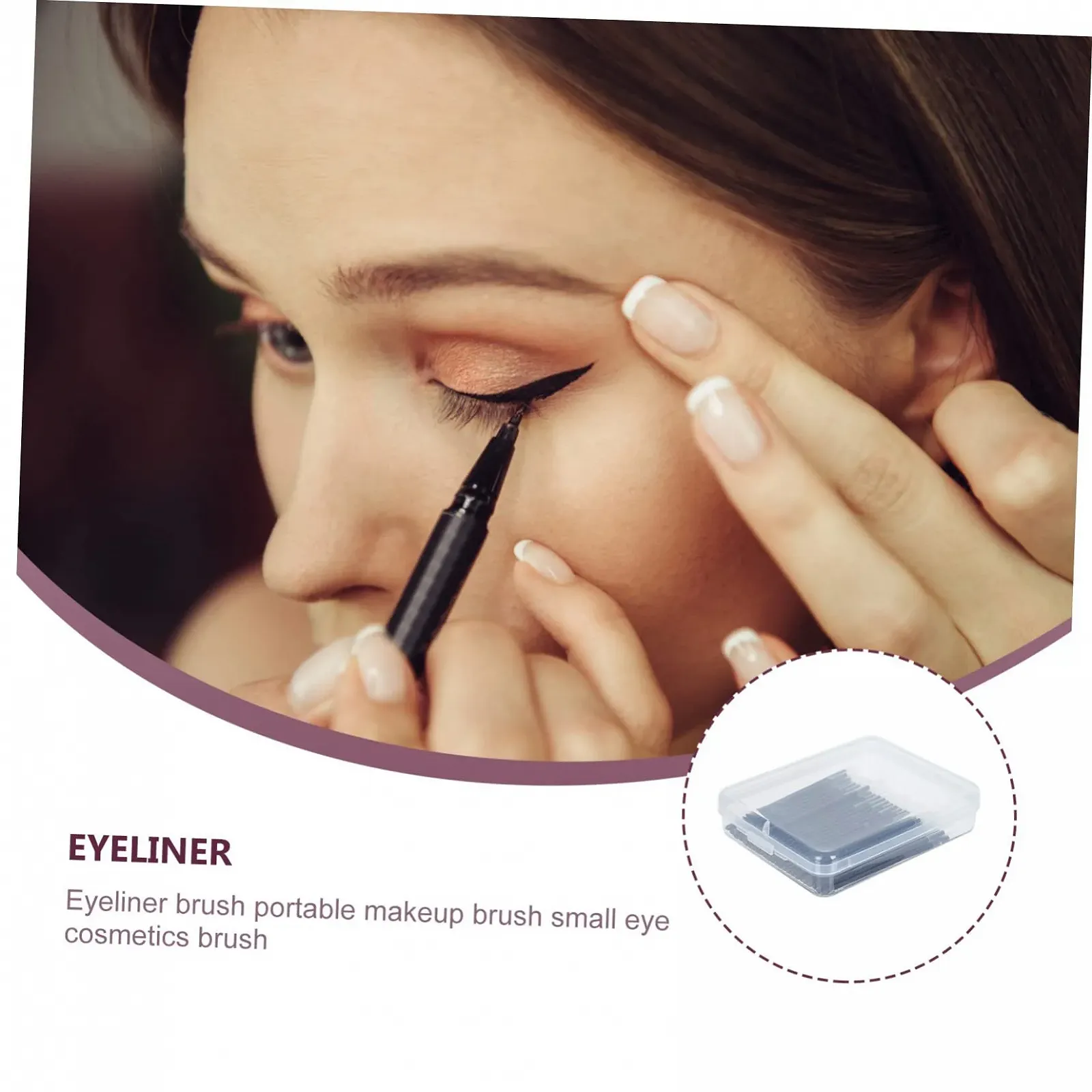 Кисти для подводки Ipetboom 50 штук, аппликаторы, фото №2