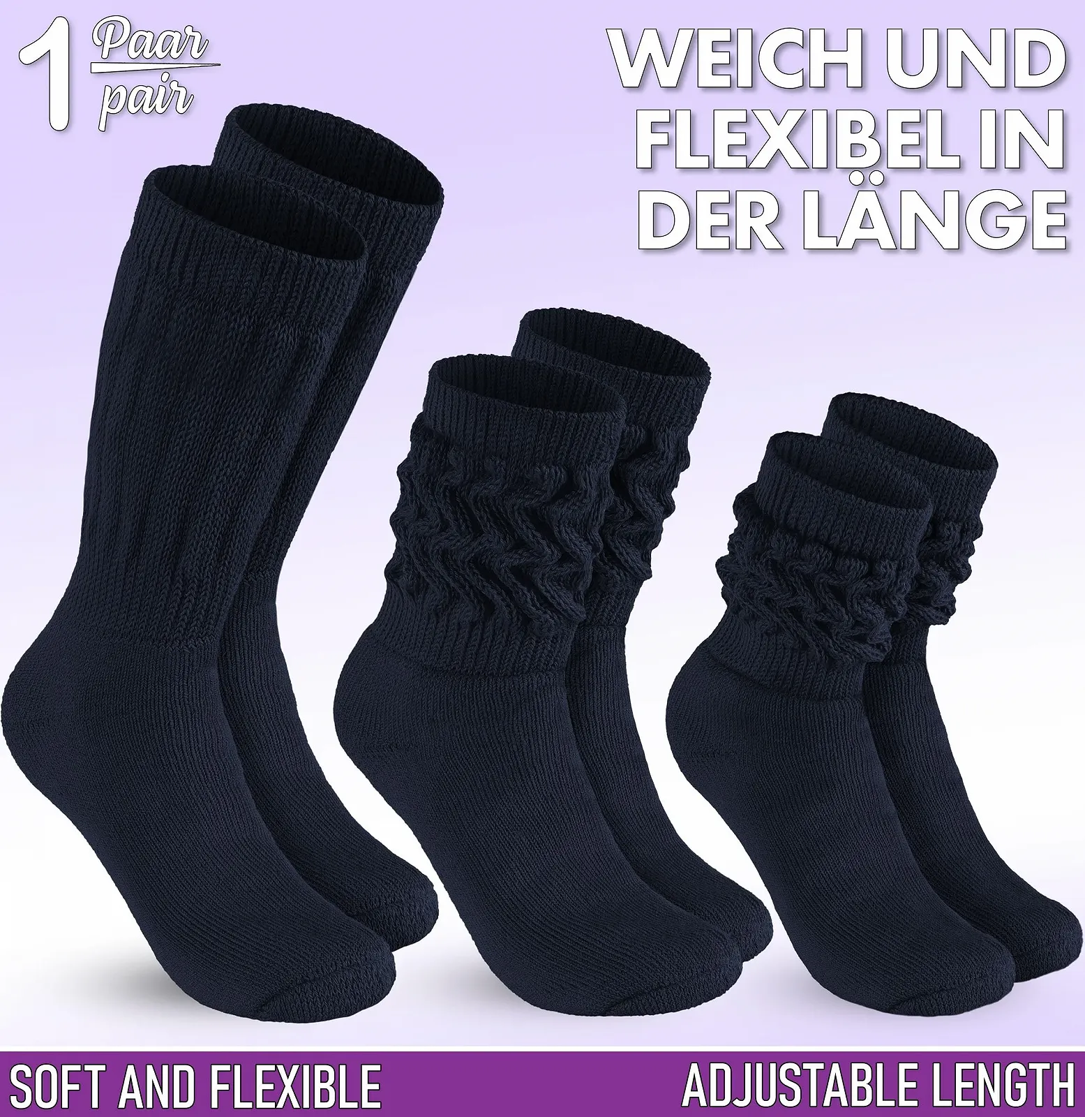 Шкарпетки Slouch BRUBAKER для фітнесу, йоги, фото №2