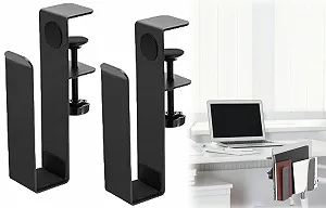 Регулируемый Настольный Боковой Держатель для Ноутбука ZDL, Подвесной Боковой Держатель для Ноутбука, Боковая Полка на Стол, Настольный Держатель для Ноутбука, Подвесной Зажим для Хранения Ноутбука - Фото 1