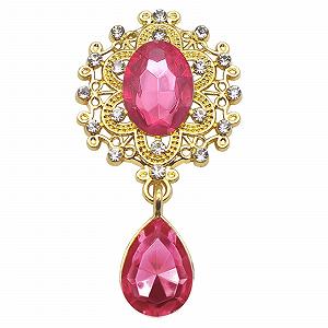 Стрази Скляні 10 штук 25 мм x 45 мм (17.Magenta) з різнокольоровими крабами - Фото 1