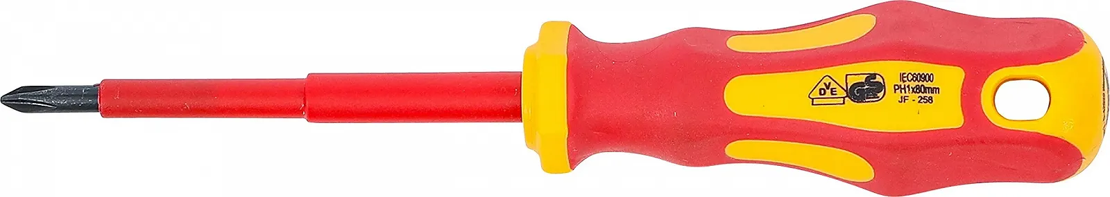 Викрутка хрестова діелектрична BGS 4926 PH1 x 80 мм VDE 1 шт., фото №2
