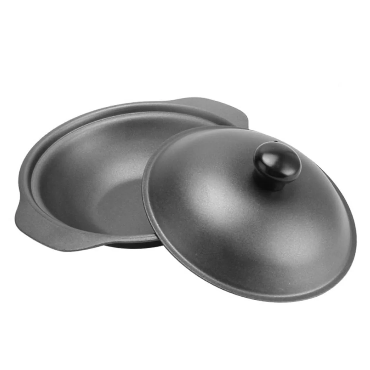 Кастрюля TIDTALEO Чугунная глиняная с крышкой, фото №1