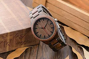 Деревянные часы LMWOOD Мужские с гравировкой synthetic.ua - Фото 1