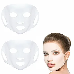 Багаторазова силіконова маска SGERUFZ для обличчя з гачками, 2 шт - Фото 1