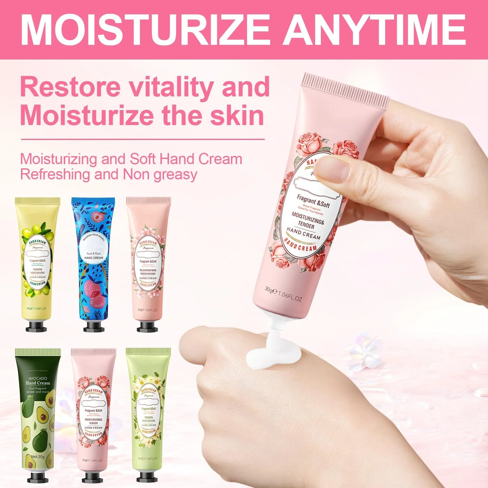 Набір Міні Крем для рук Різдвяний набір крему для рук для сухої шкіри рук і ніг, фото №4