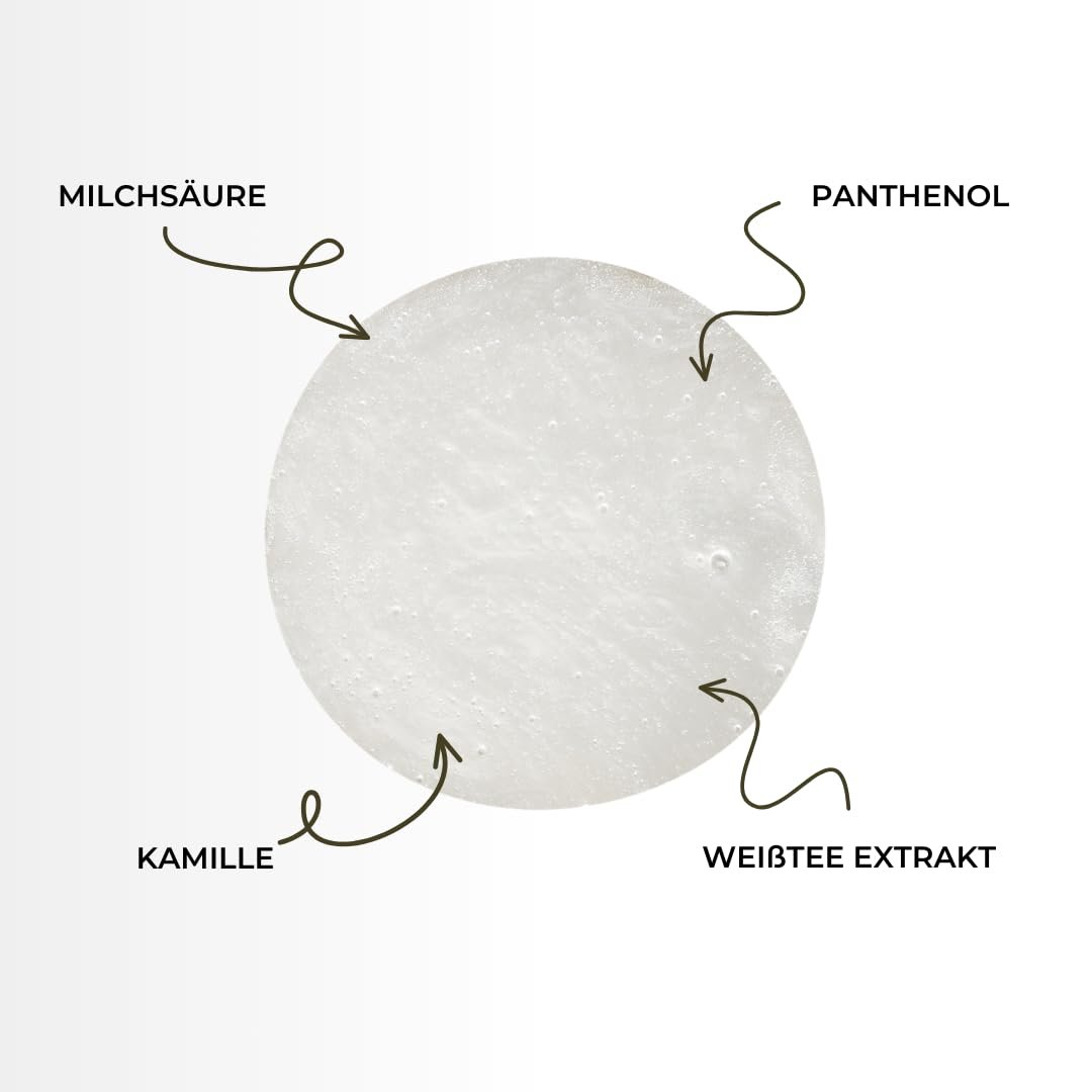 Разглаживающий гель для душа AHA-Exfoliating с ромашкой и пантенолом от фолликулярного кератоза веганский, фото №3
