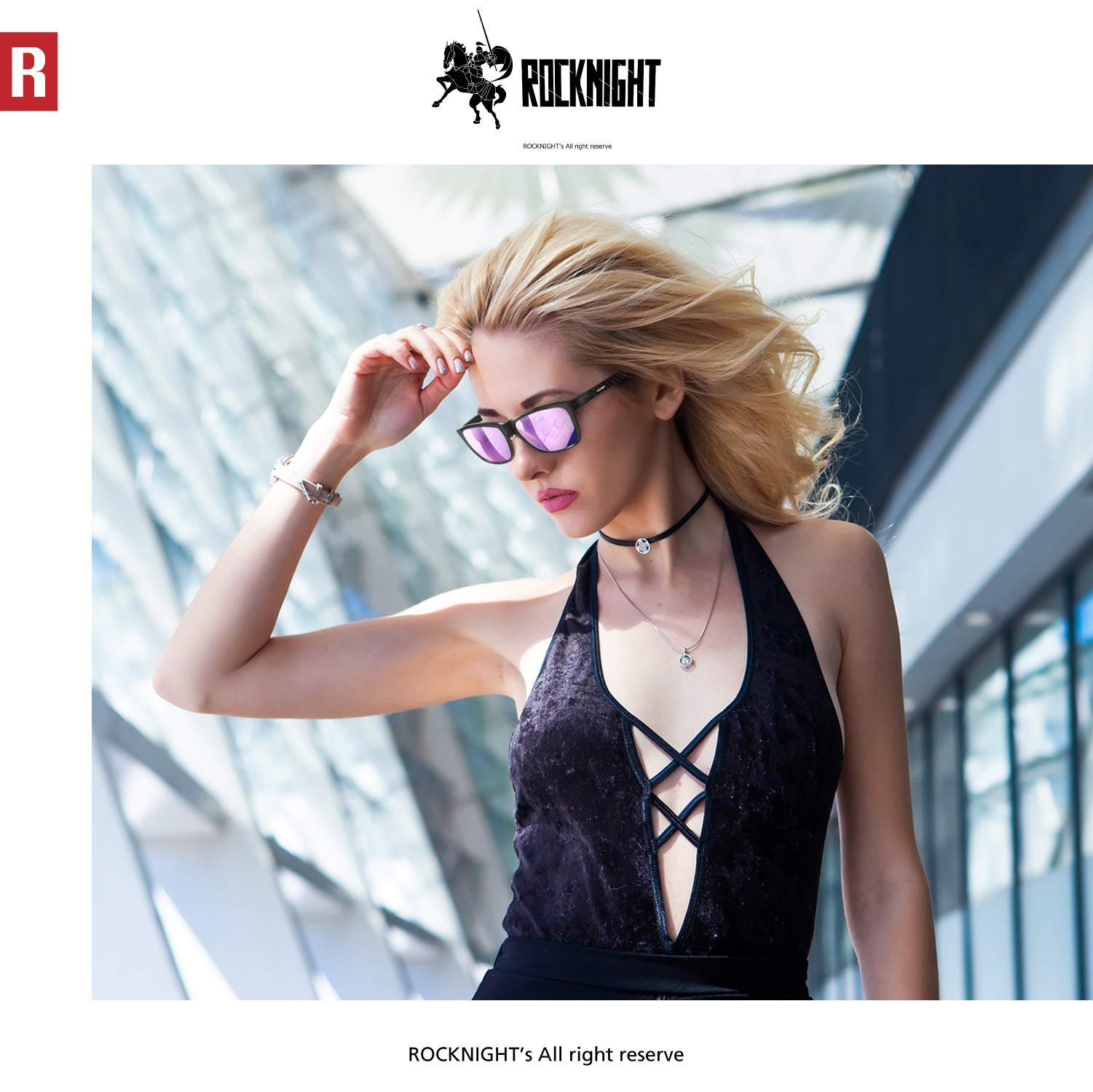 Поляризовані сонцезахисні окуляри ROCKNIGHT HD для чоловіків і жінок, захист UV400, металева оправа Al-Mg, фото №6