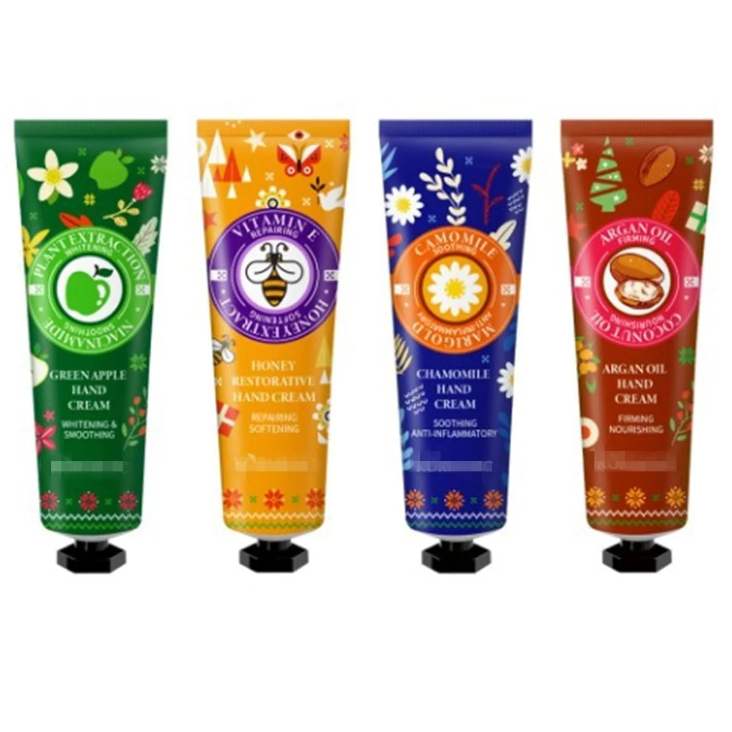 Крем для рук Різдвяний набір Plant Fragrance 4 шт Різдвяні подарунки, фото №8