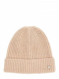 Шапка Guess Шерсть Люрекс Ros - Розовый Medium - Фото 1