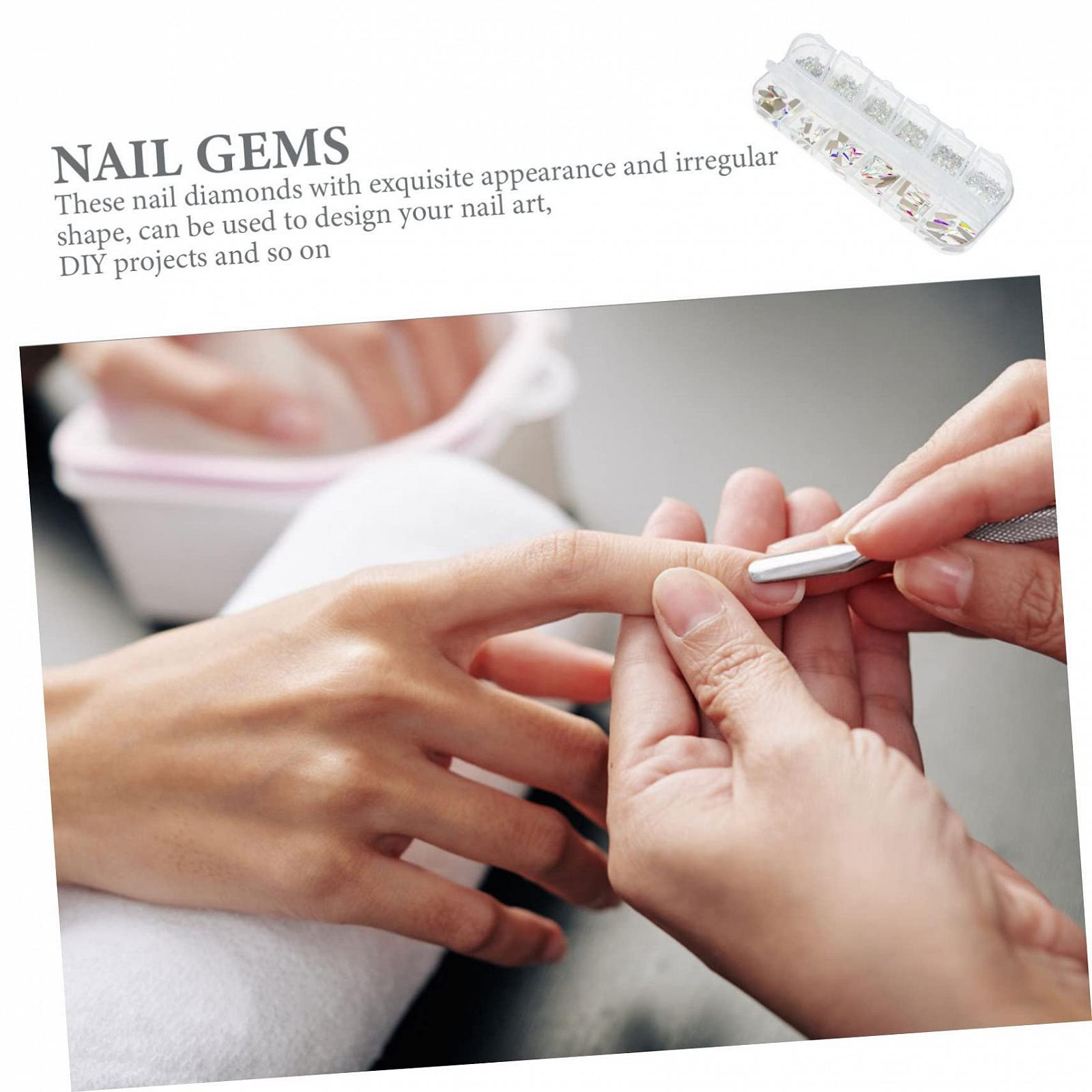 Стразы для ногтей FRCOLOR DIY, нерегулярные формы для украшения маникюра, фото №5