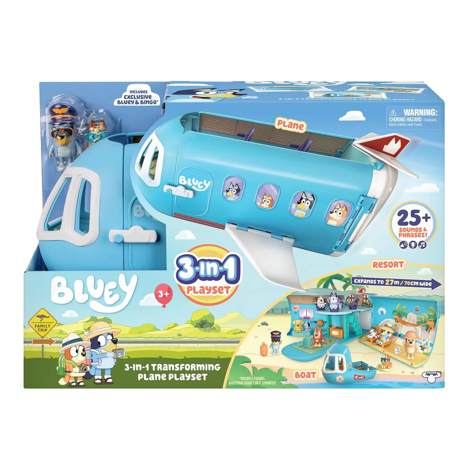 Игровая фигурка BlueY 3-in-1 Airplane 70 см Bingo, фото №5 Игровая фигурка BlueY 3-in-1 Airplane 70 см Bingo, фото №5