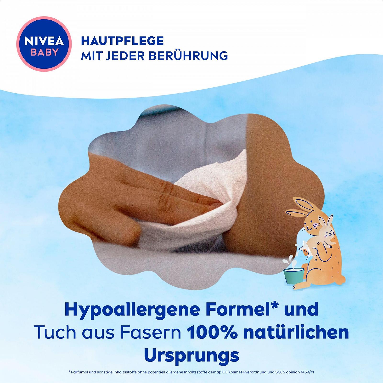 Вологі серветки NIVEA BABY AQUA 57 шт., фото №5