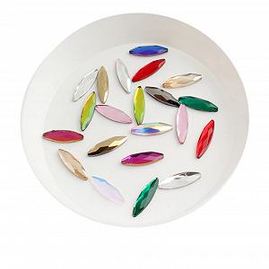 Стразы для ногтей AMAZWI 3D, 30 шт, в форме лошадиного глаза, разноцветные AB камни LIUZIIHAYIN (Цвет: Mix Colour, Размер: 100 шт) - Фото 1