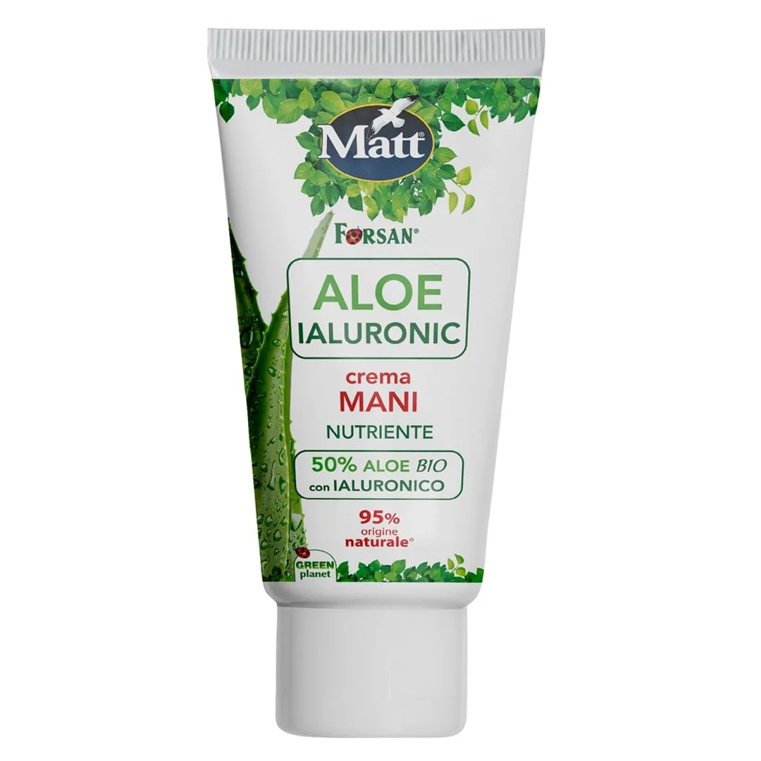 Крем для рук Matt La Tradition Forsan Aloe Hyaluronic Увлажняющий с органическим алоэ вера и гиалуроновой кислотой натурального происхождения 75 мл, фото №1