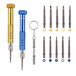 Набір міні-викруток WUWUSU Набір 13 в 1 Комплект для ремонту окулярів - Фото 1