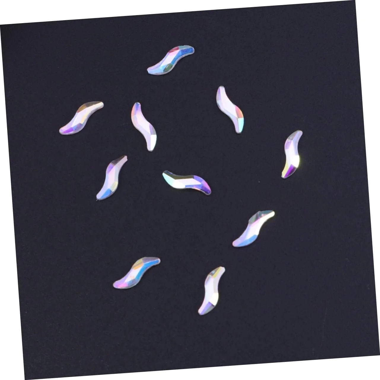 Украшения для ногтей FRCOLOR Плоские Стразы для ногтей Украшение для ногтей Кристалл Блестящие Стразы для ногтей Кристальные Стразы для ногтей Симфония Стразы для ногтей Набор страз для ногтей 10 шт., фото №4