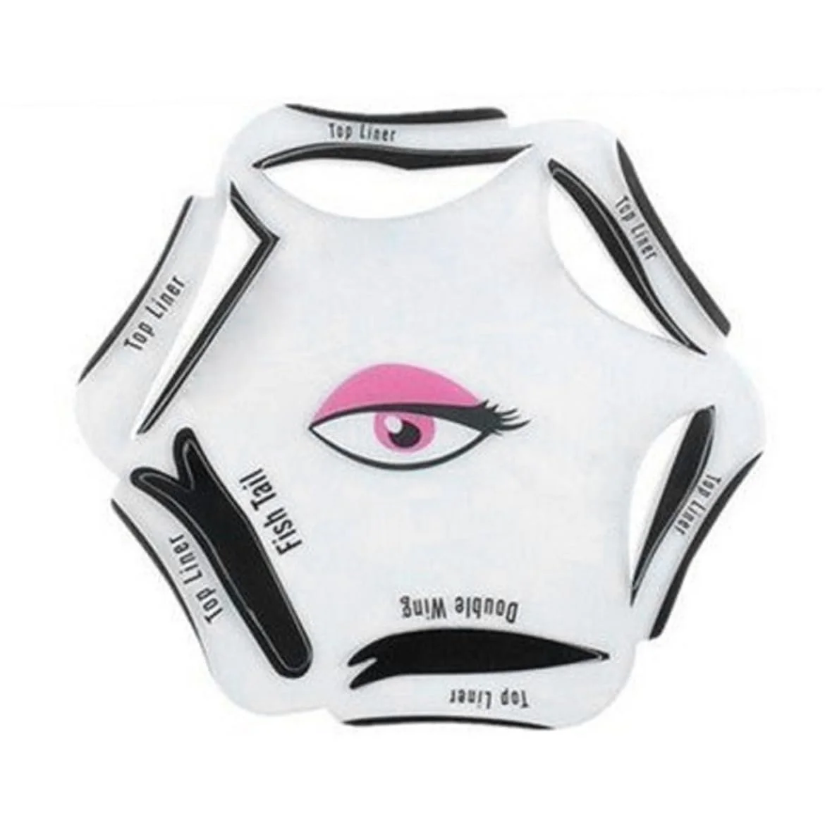 Трафарет для підводки очей 6 в 1, фото №1