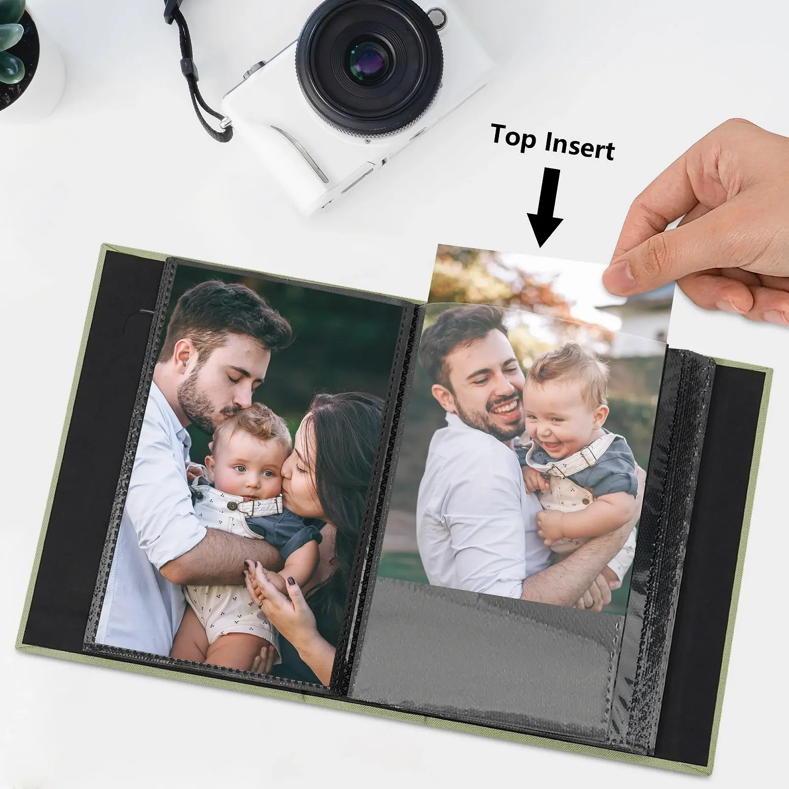 Фотоальбом Small Slip-in Album 100 кишень Міні-фотоальбом з віконцем, фото №5
