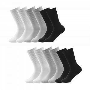 Носки Trainer Black, White, Grey, Sports 35-50, 80% Cotton (6 пар) - Фото 1