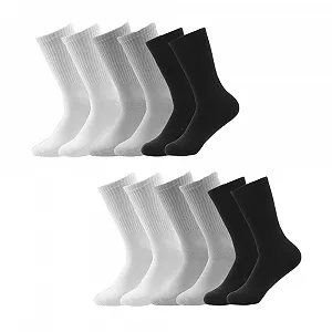 Носки Trainer Black, White, Grey, Sports 35-50, 80% Cotton (6 пар) - Фото 1