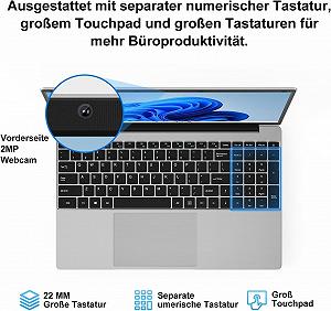 Ноутбук 15.6" Jumper EZbook S7 Hi (JNF12) Intel Celeron 5205U RAM 4GB SSD 128GB Windows 11 (UKR) synthetic.ua - Фото 1