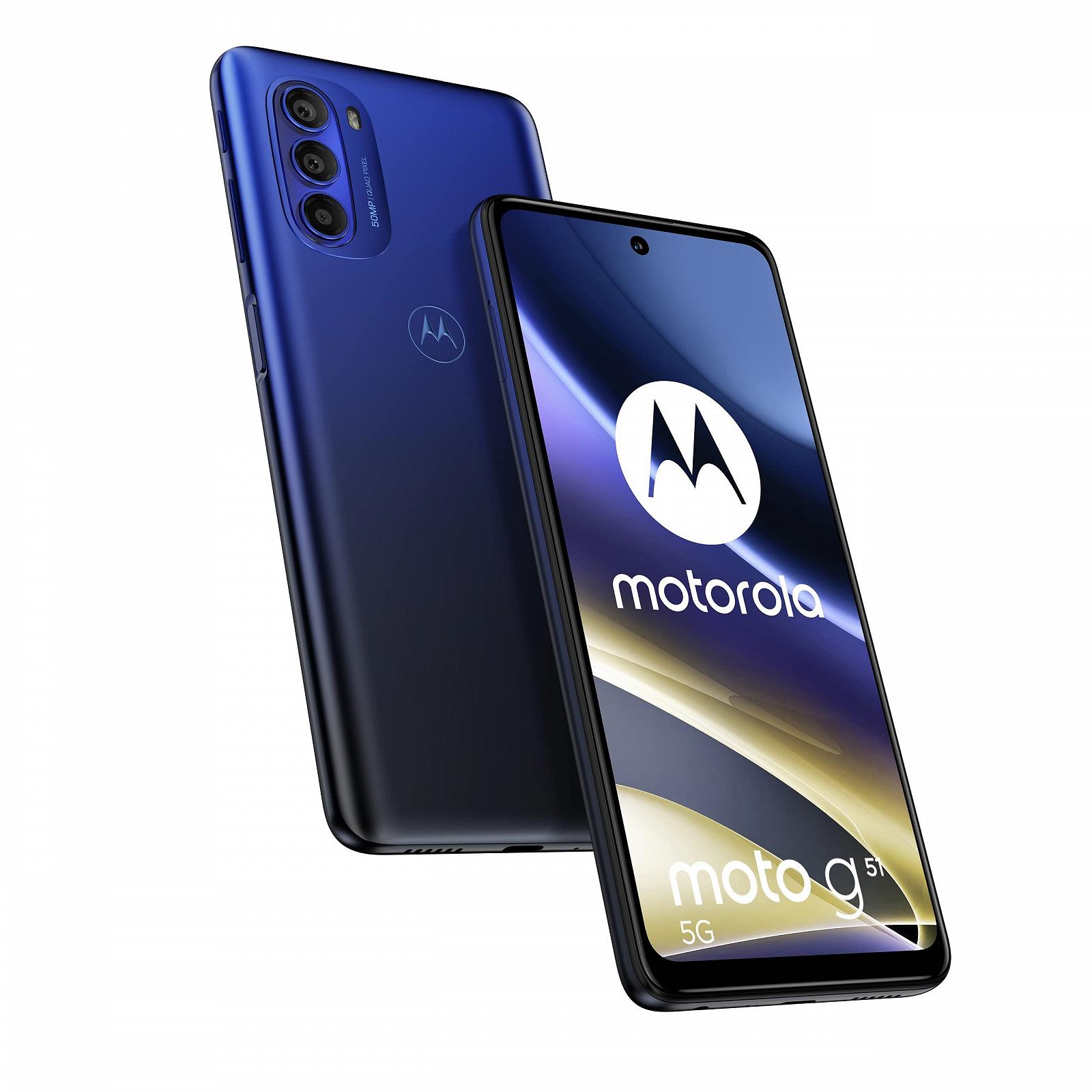 Смартфон Motorola Moto G51 5G 6.8 дюйма FHD+ 4/128GB Blue Black, фото №7