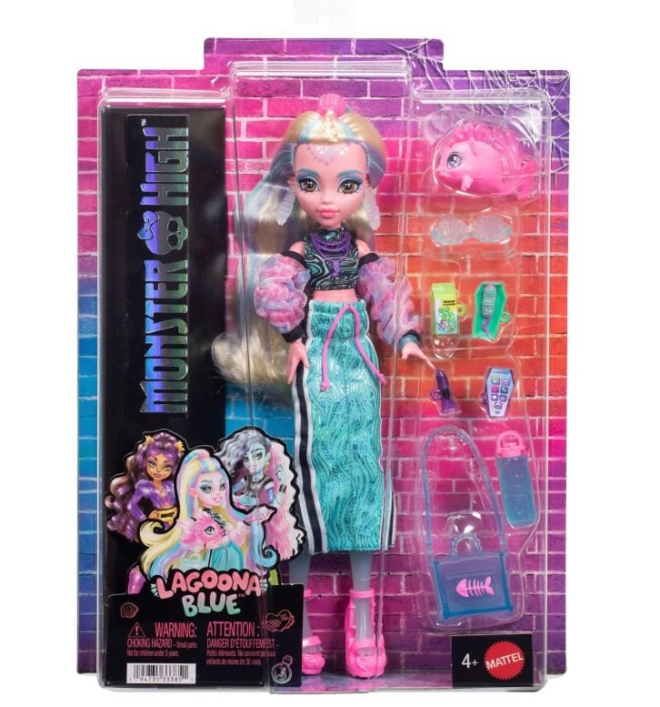 Кукла Monster High Lagoona Blue с рыбкой Neptuna, фото №4