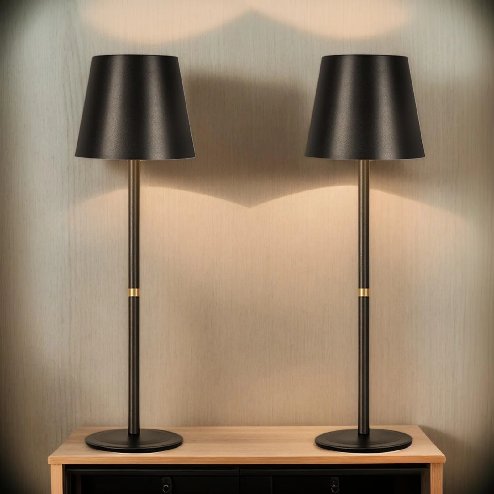 Настільна лампа LED OUTON Бездротова Акумуляторна Сенсорна 3 колірні температури 4000 mAh USB-C IP54 Набір з 2 шт., фото №1