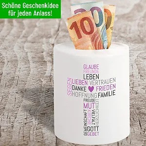 Скарбничка Хрест із побажаннями керамічна synthetic.ua - Фото 1