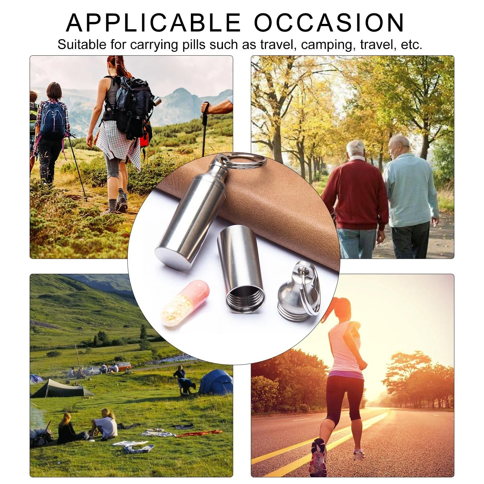 Аптечка TWEW маленька, водонепроникна, контейнер для ліків, сумка, для вулиці, кемпінгу, герметична для ліків, фото №3