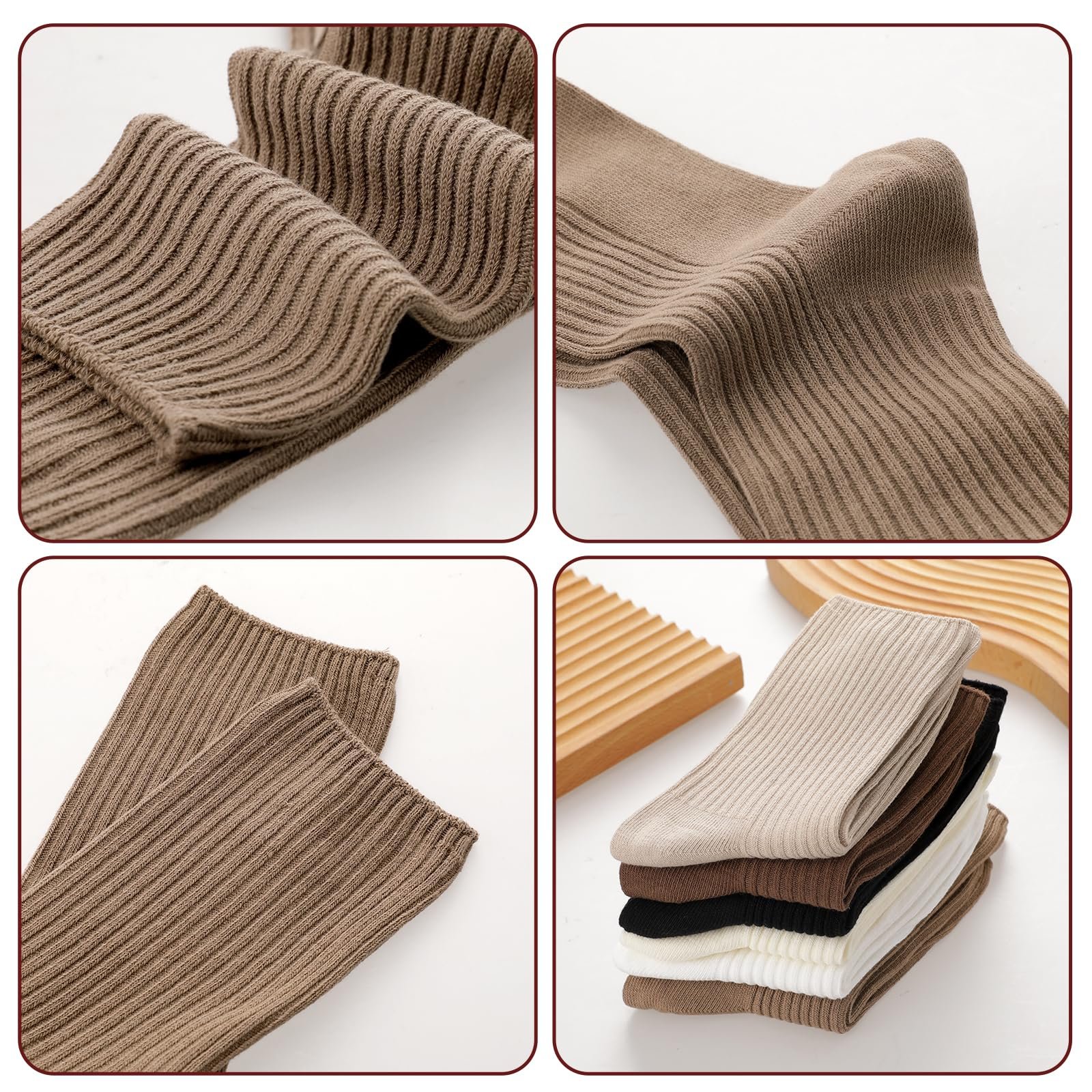 Женские носки Комплект Vin Beauty 6 пар Хлопковые спортивные носки для женщин, дышащие, для спорта, отдыха и вечеринок, фото №3