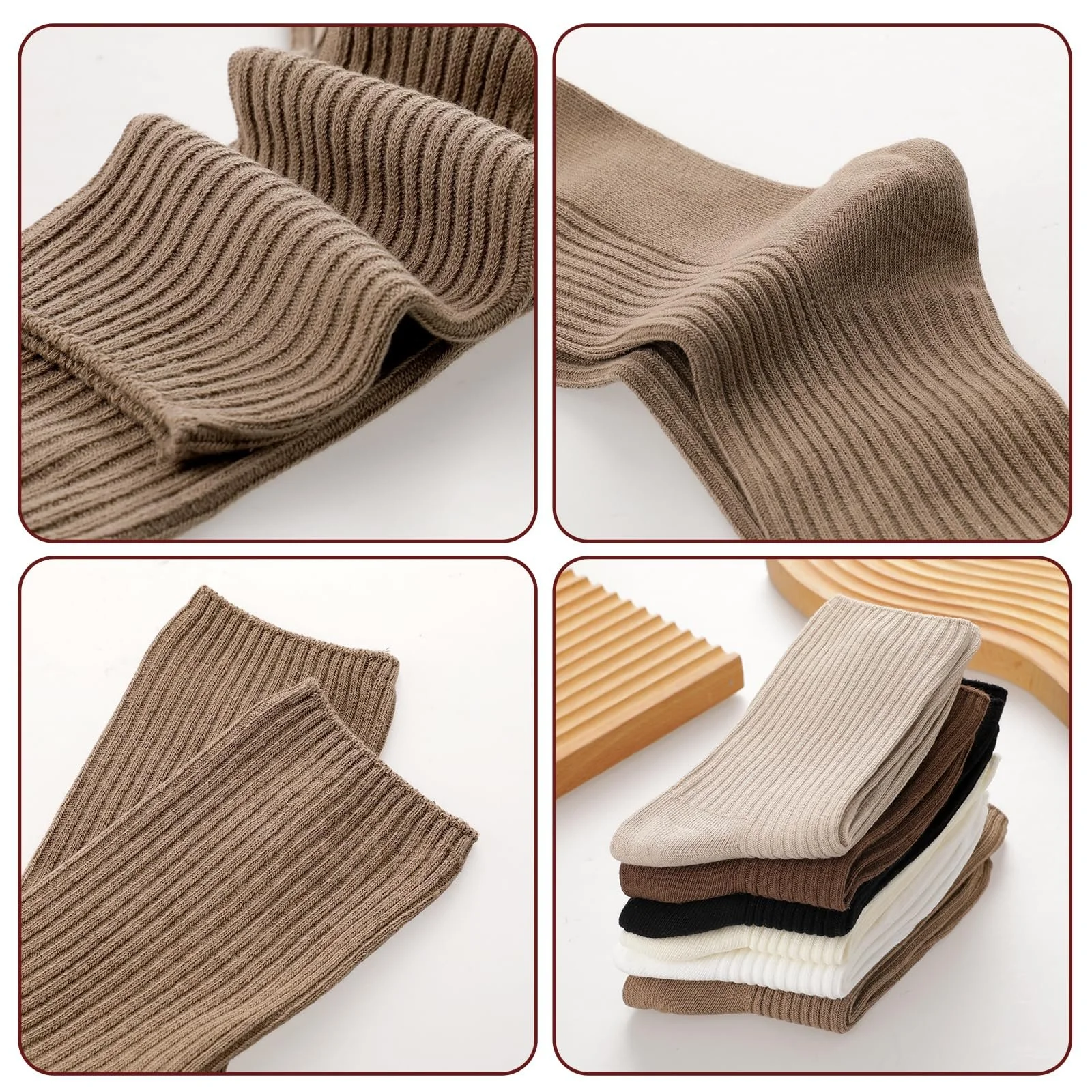 Женские носки Комплект Vin Beauty 6 пар Хлопковые спортивные носки для женщин, дышащие, для спорта, отдыха и вечеринок, фото №3