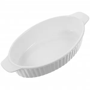 Форма для запікання VANZACK керамічна овальна з двома ручками термостійка - Фото 1