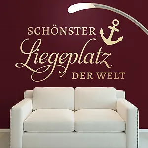 Наклейка на стіну Klebekönig Найкрасивіше місце якір морська самоклеюча вінілова synthetic.ua - Фото 1