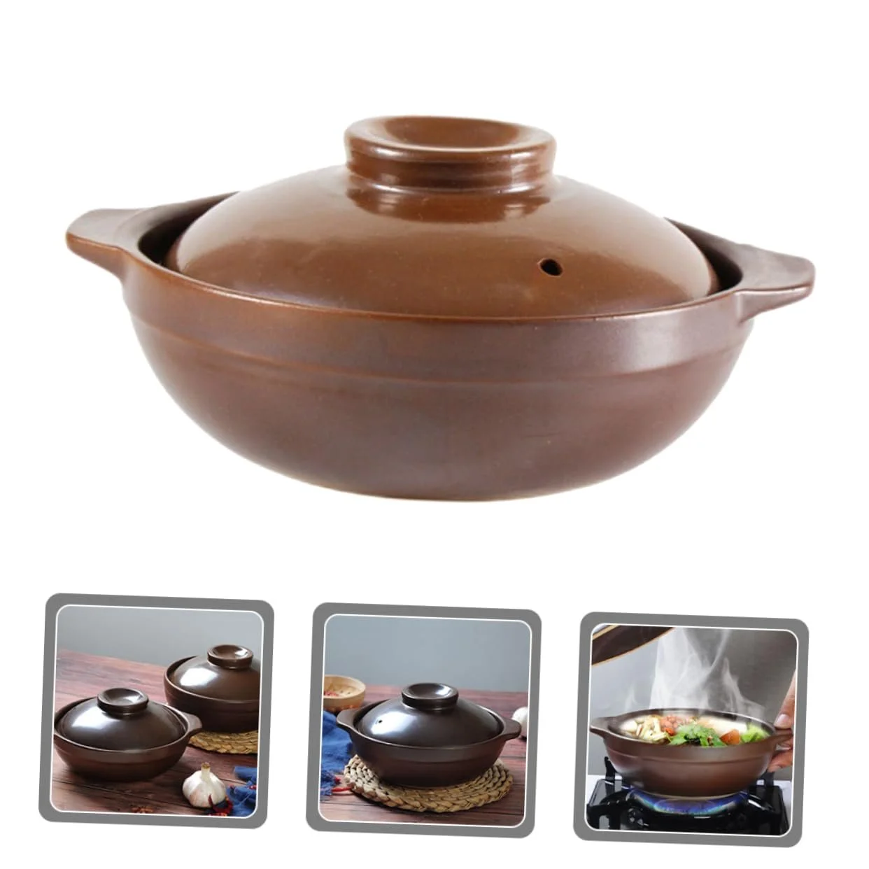 Кастрюля керамическая Dutch Oven традиционная для супов и тушения, фото №9