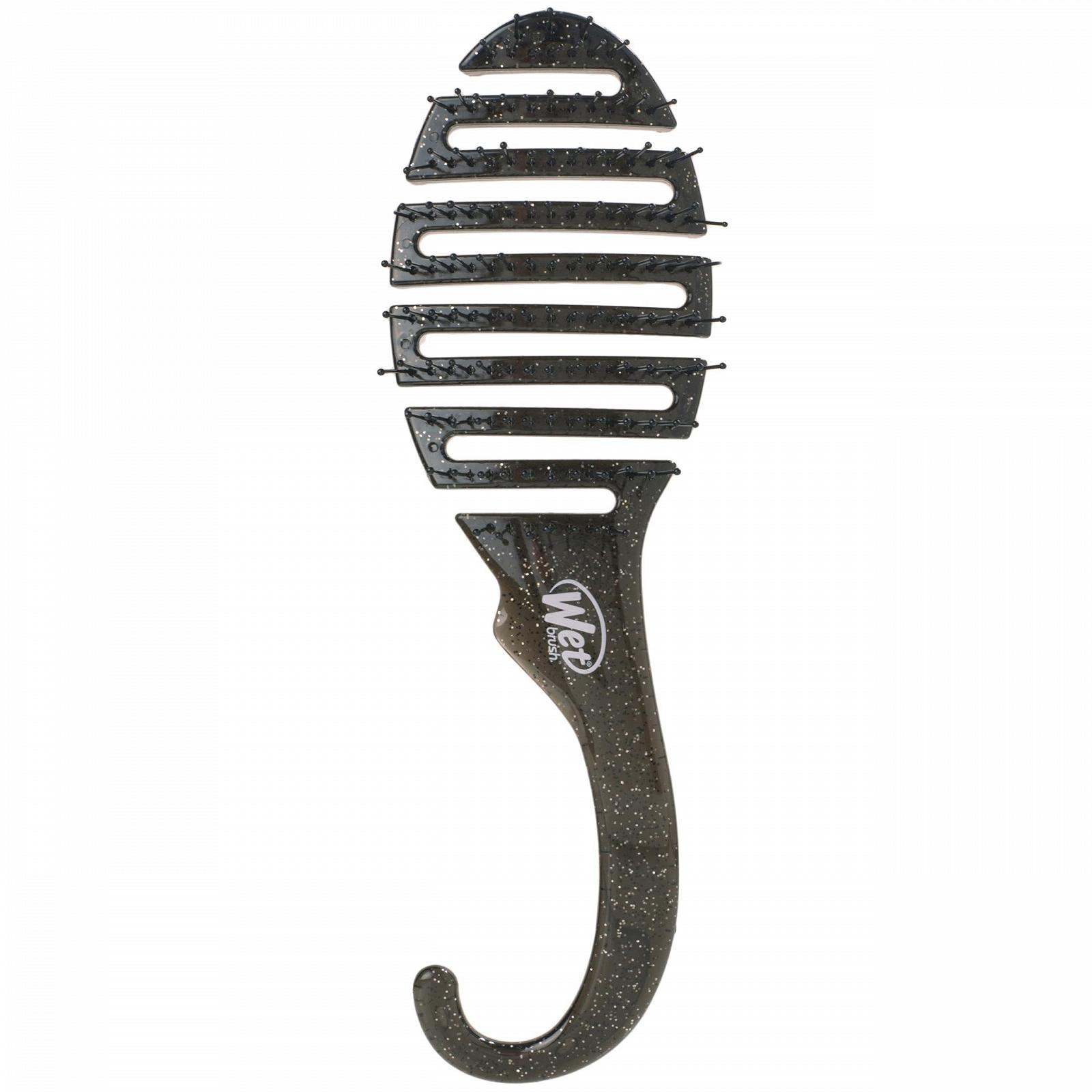 Щітка Wet Brush Shower Detangler Black Glitter, фото №1