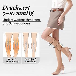 Поддерживающие женские гольфы 3 пары 40D Прозрачные нейлоновые чулки Компрессионные носки, Черный, Телесный цвет synthetic.ua - Фото 1