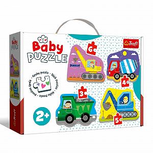 Пазл Trefl 4 In 1 Классический транспорт на стройке - Фото 1