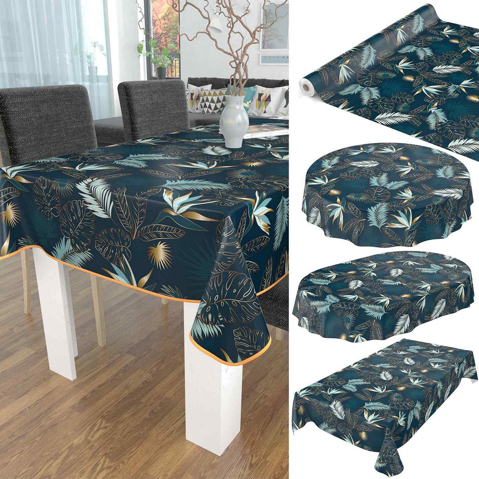 Скатертина Anro Washable Oilcloth Marble Grey, фото №4