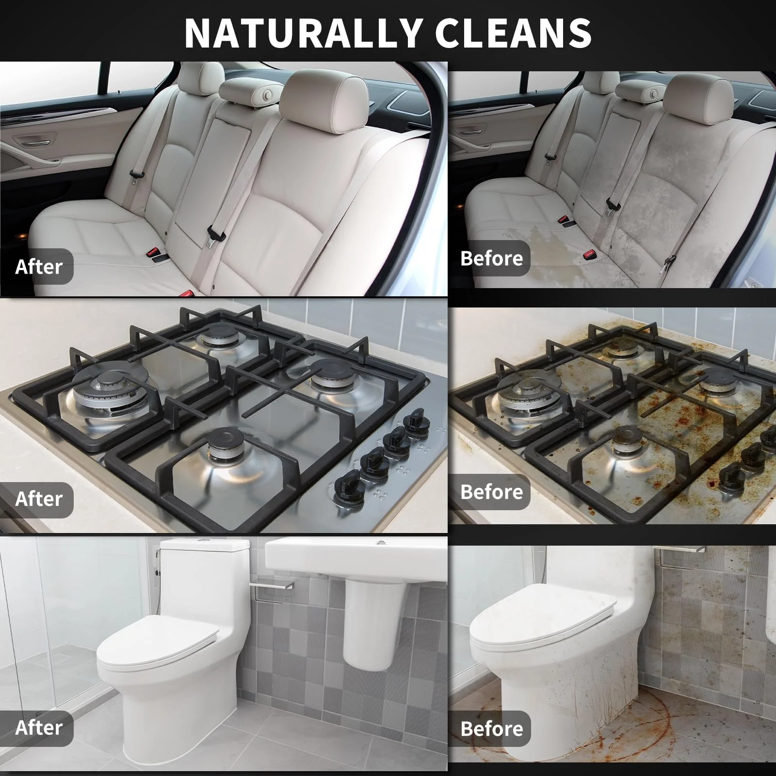 Пароочисник GalhanEhe Ручний Чорний та Білий, фото №5