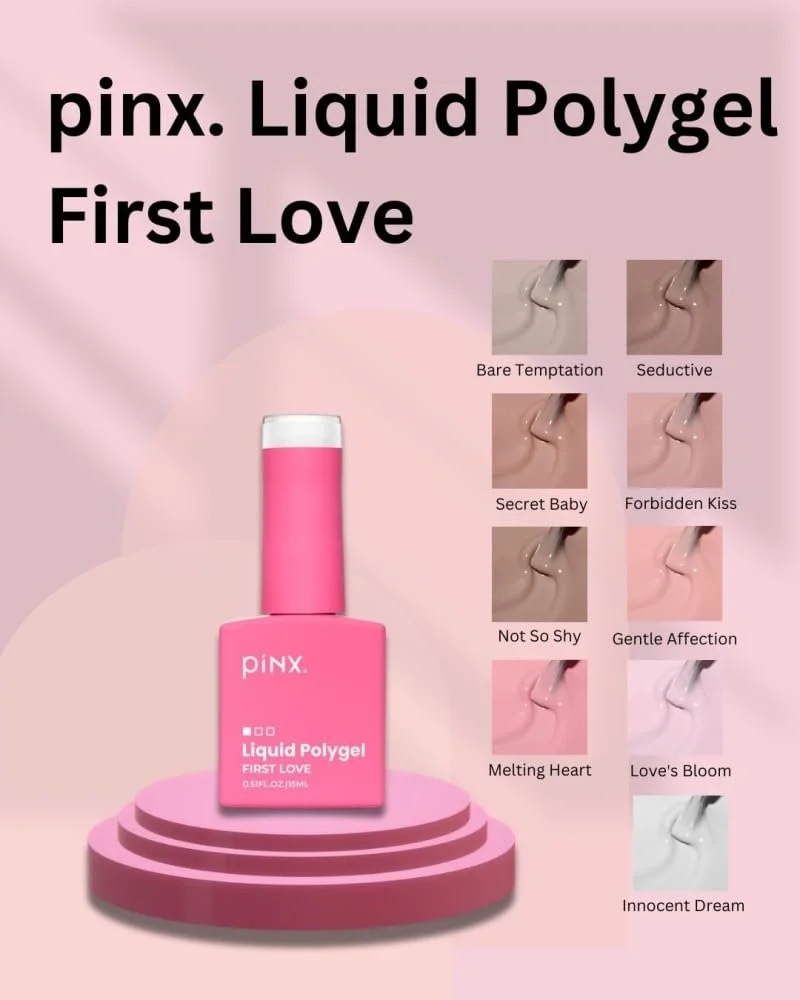 Жидкий полигель Pinx First Love Bare Temptation 15 мл, фото №1 Жидкий полигель Pinx First Love Bare Temptation 15 мл, фото №1